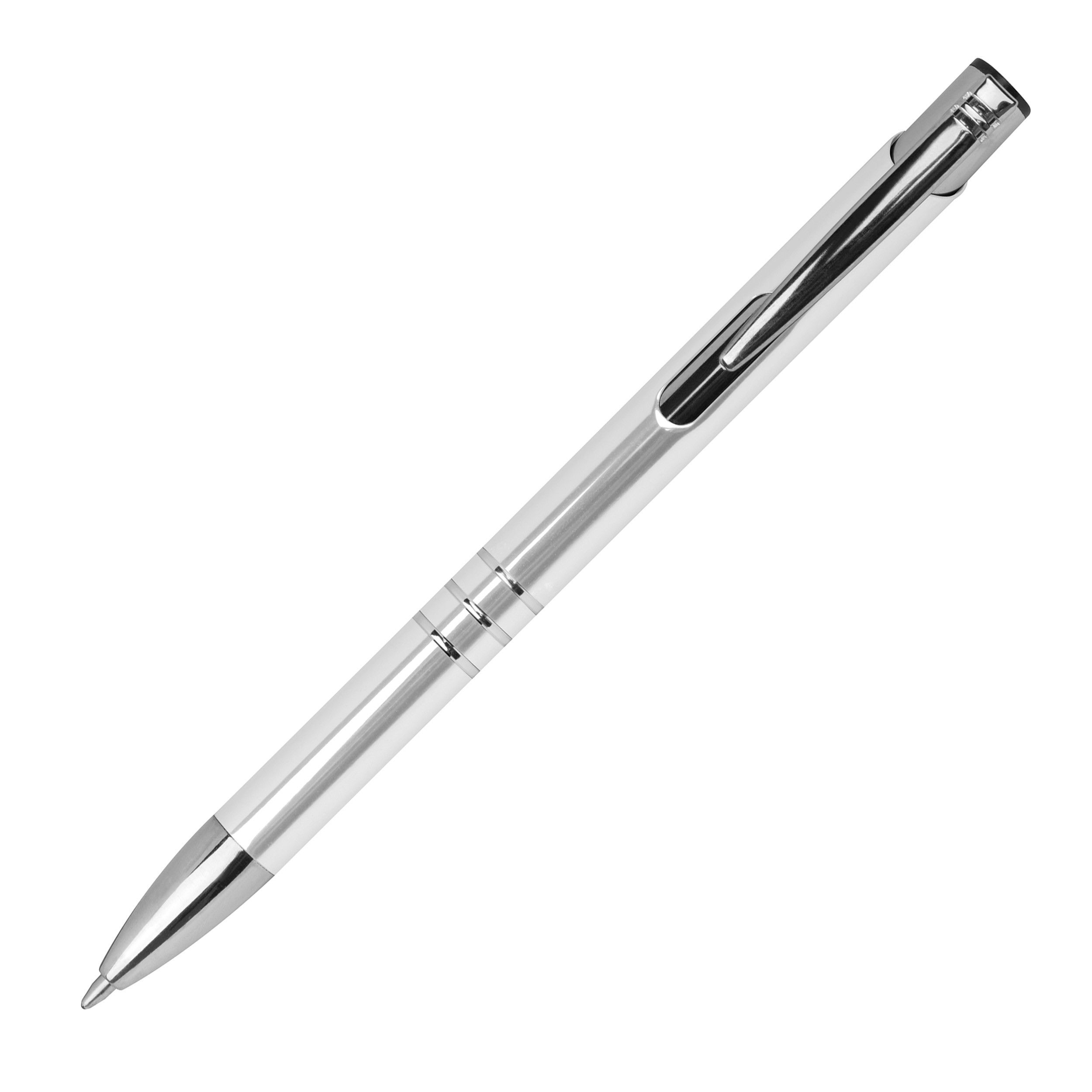 Schreibset bestehend aus einem Kugelschreiber und einem Rollerball - weiß-318