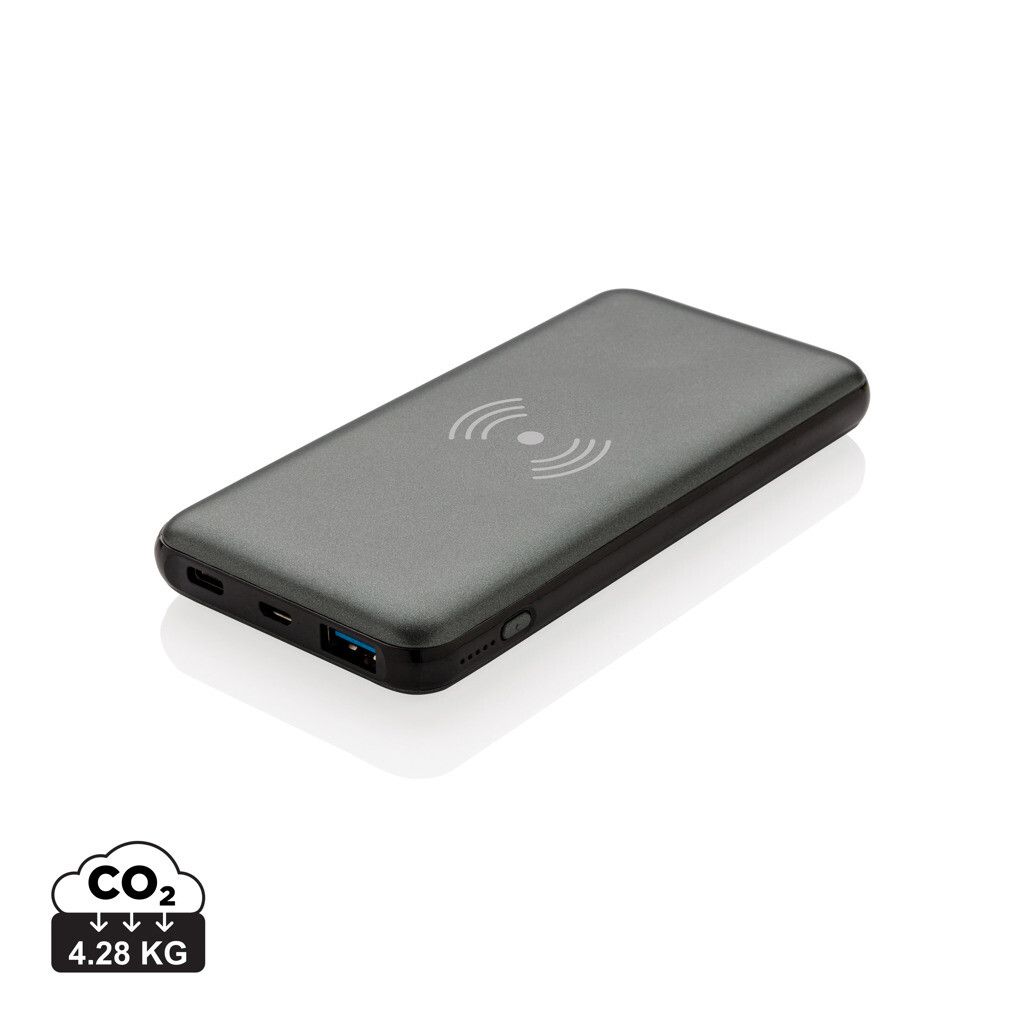 10.000 mAh FastCharging 10W Wireless Powerbank mit PD - grau-509