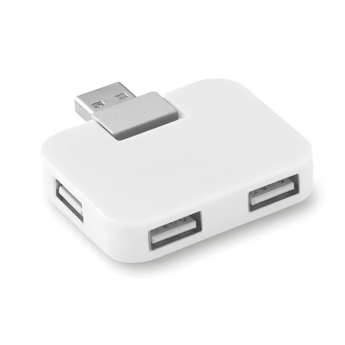 4 Port USB Hub SQUARE - weiß-278