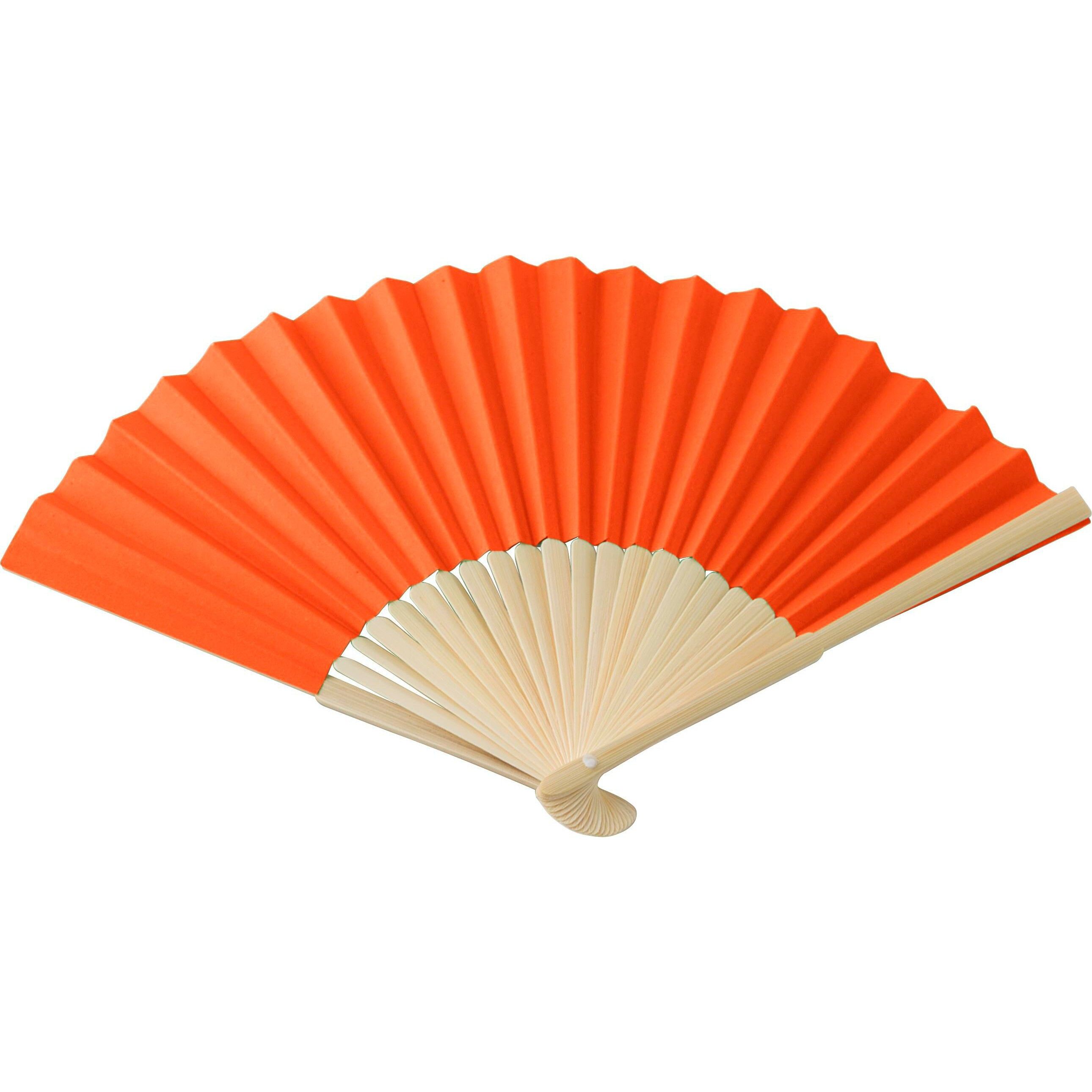 Handfächer aus Bambus Elio - orange-966