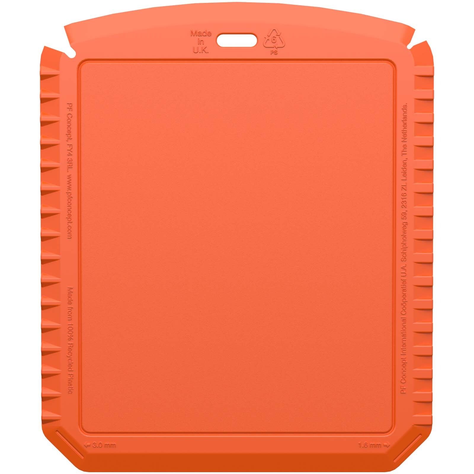 Thrym rechteckiger Eiskratzer aus recyceltem Kunststoff - orange-518
