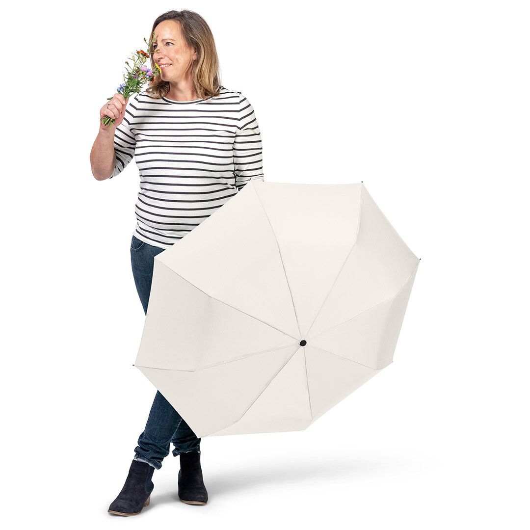 Taschenschirm ÖkoBrella mit waterSAVE® Bezug Ø98 cm - naturweiß-556