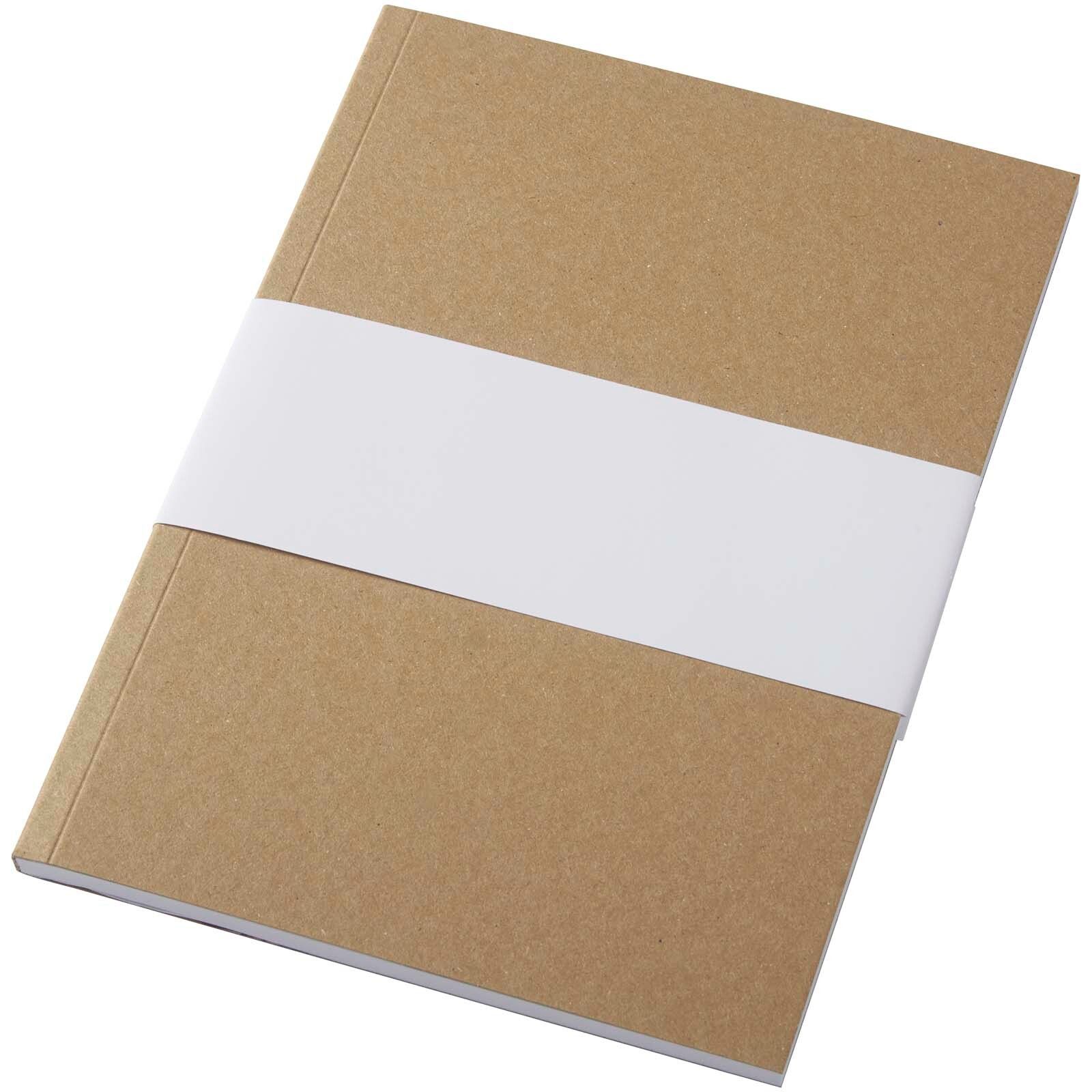 Novella Austen A5 Softcover Notizbuch aus recyceltem Kraftpapier – 50 Blatt  - natur-173