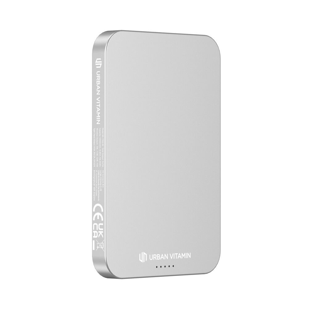 Urban Vitamin Richmond 5000mAh Powerbank aus RCS Plastik/Alu - silber-54