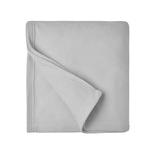 Fleece Blanket XXL - silver solid-456
