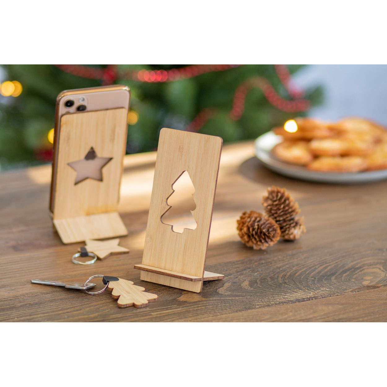 Kannykka Handyhalter Weihnachtsbaum - natur-241