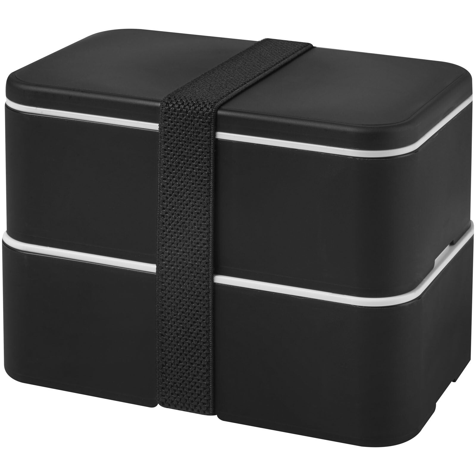 MIYO 700+700 ml Doppel-Lunchbox - schwarz -  schwarz -  schwarz-976