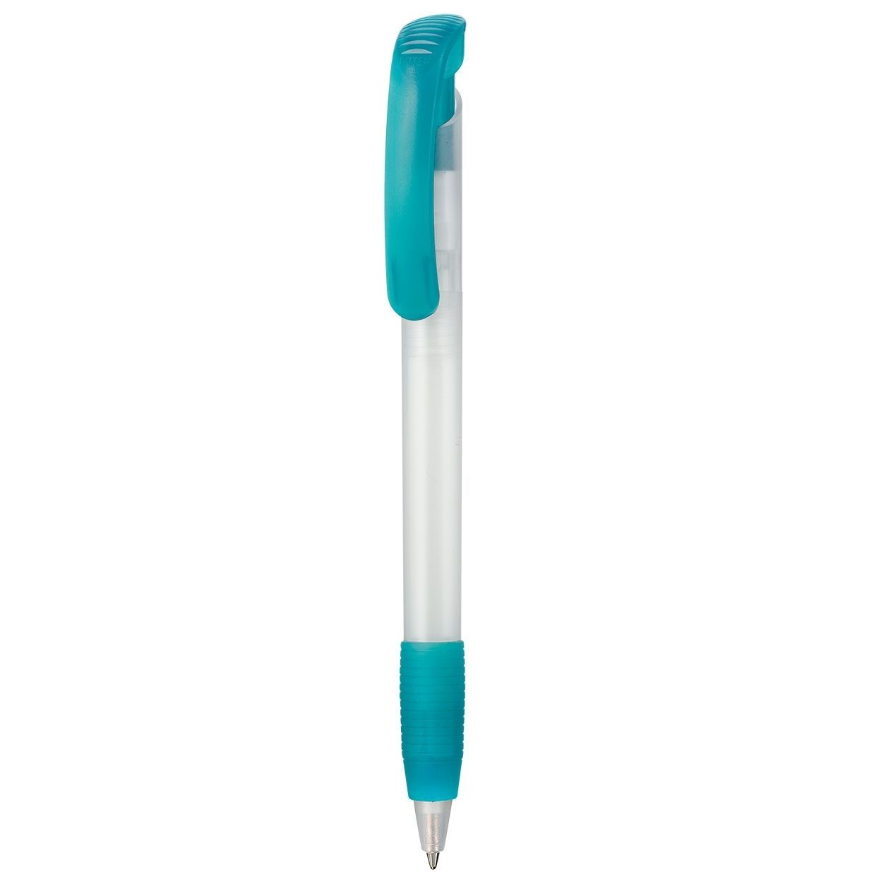 Kugelschreiber SOFT CLEAR FROZEN - frost-weiss - ozean-blau-626