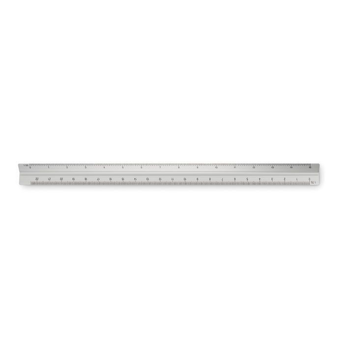Dreikantlineal Aluminium 30cm TRIA - mattsilber-326