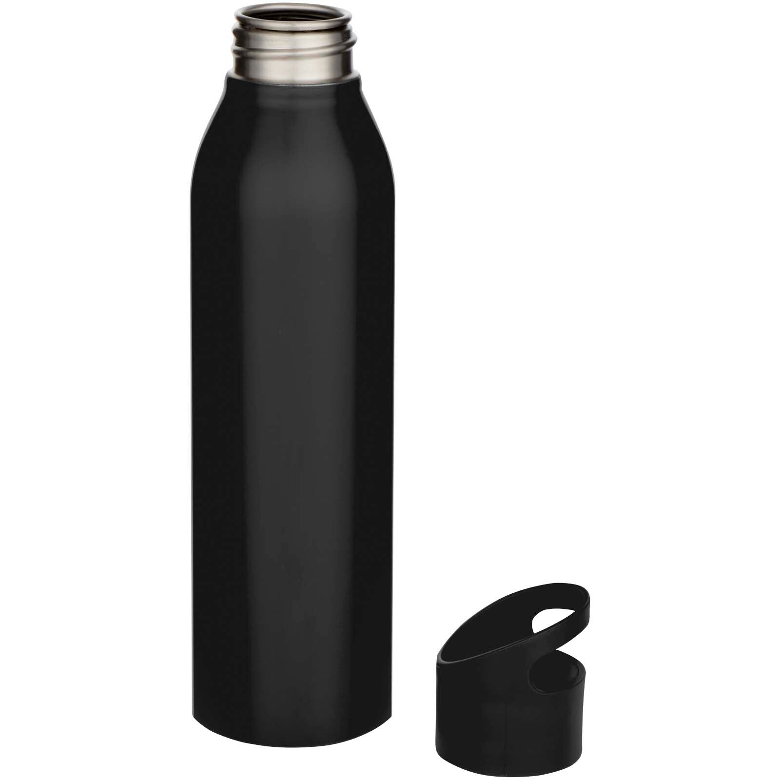 Sky 650 ml RCS-zertifizierte, einwandige Trinkflasche aus recyceltem Edelstahl - schwarz-327