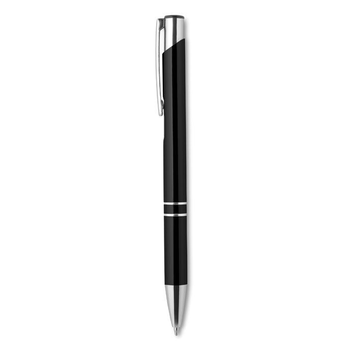 Druckkugelschreiber Aluminium BERN - schwarz-125