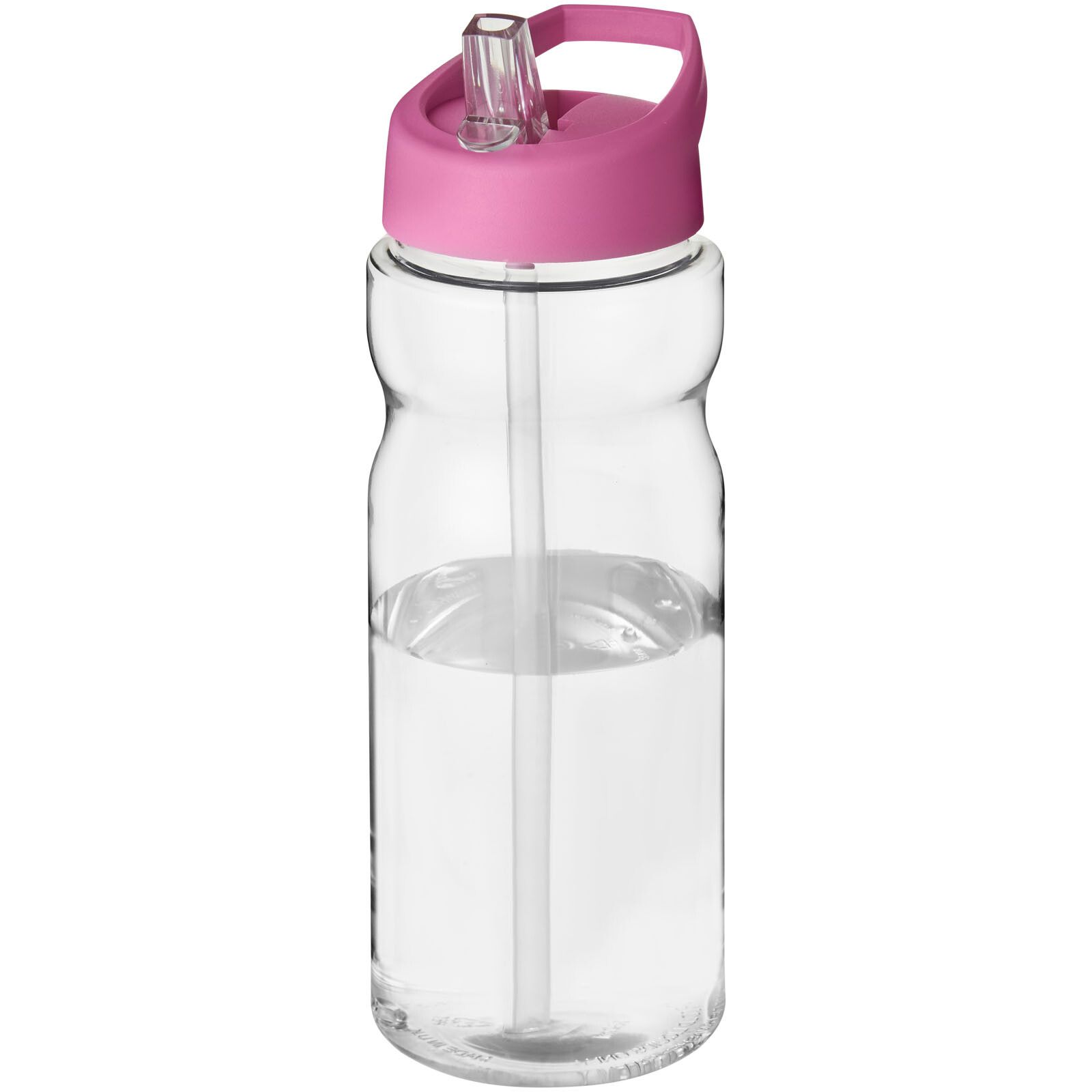 H2O Active Base 650 ml Sportflasche mit Ausgussdeckel - transparent -  rosa-175