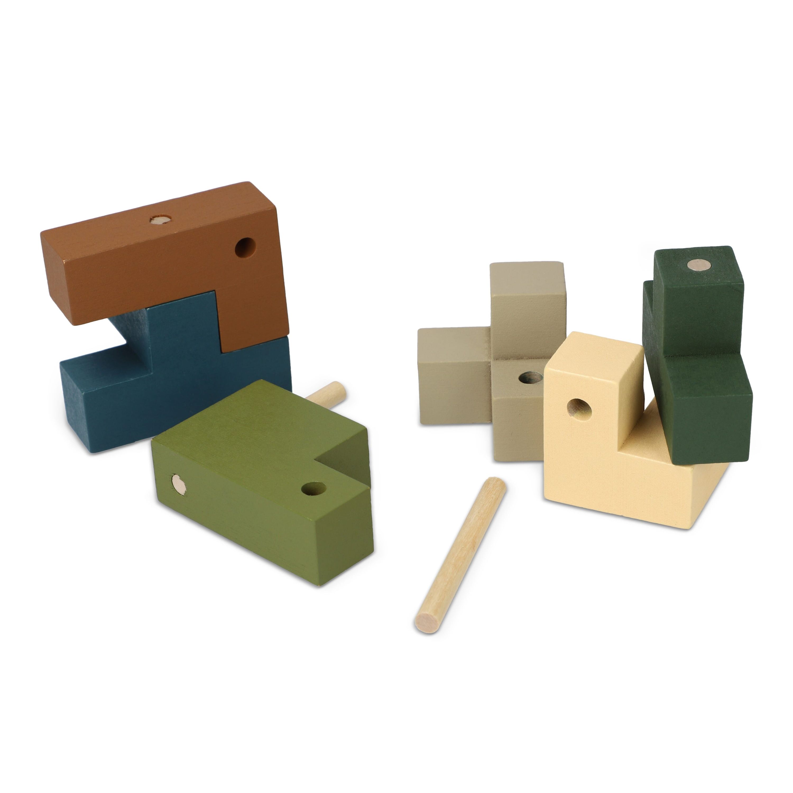 InSideOut Holzwürfel think iq puzzle - neon sortiment-953