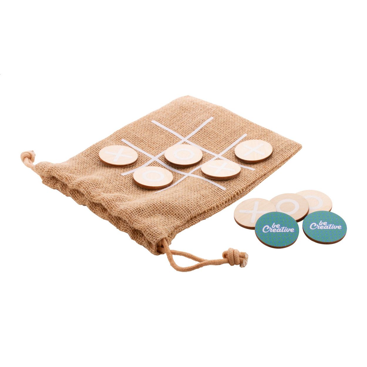 Tic-Tac-Toe-Spiel JUX Creative - natur-790
