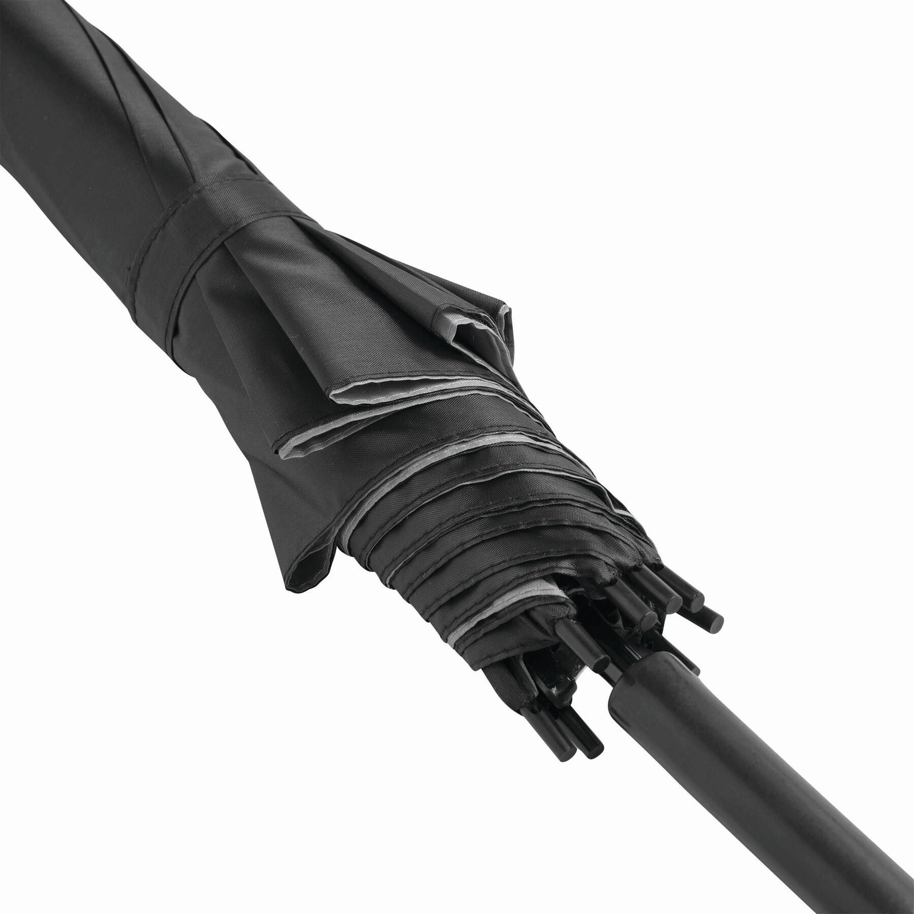 Automatik-Stockschirm DOUBLY - grau - schwarz-91