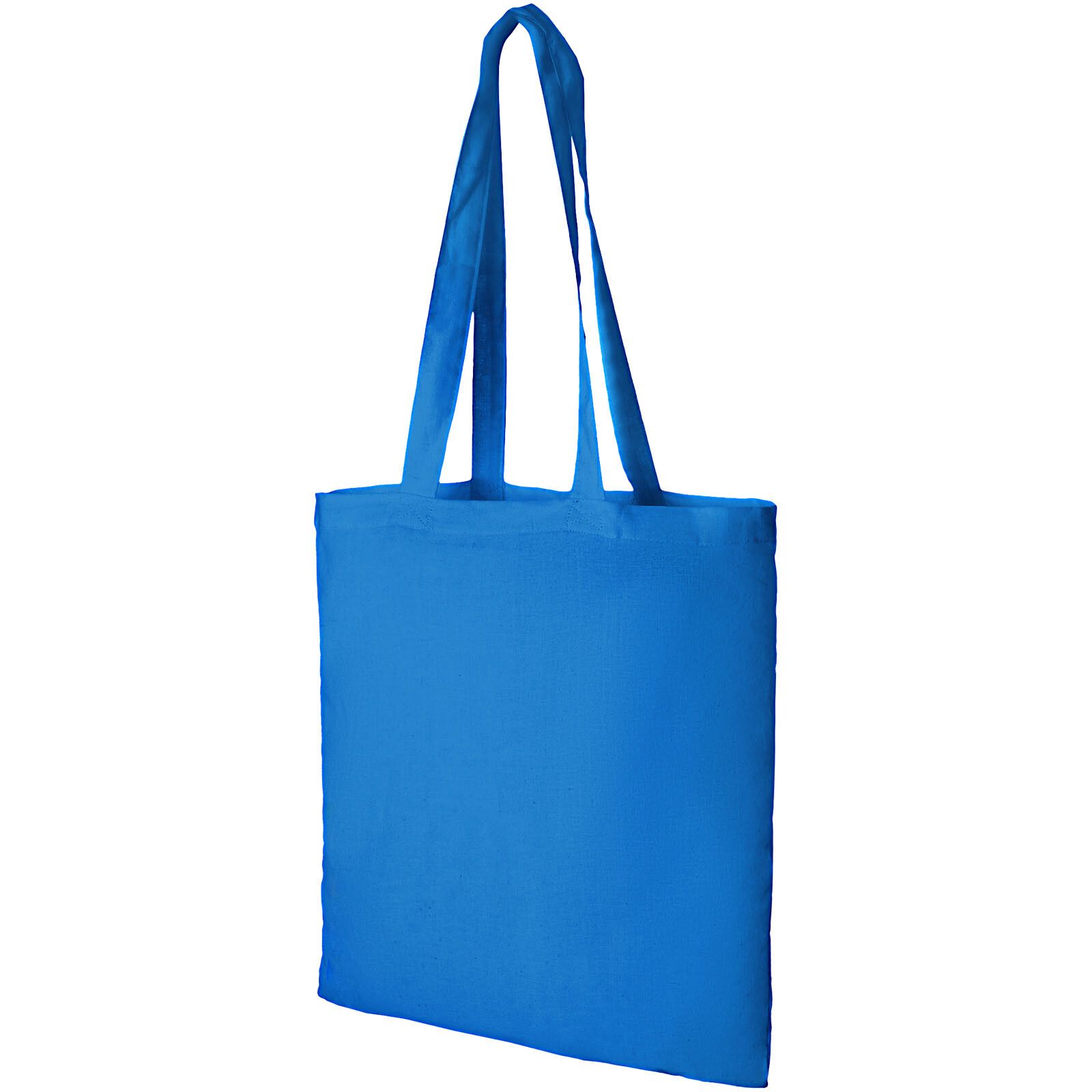 Madras 140 g/m² Baumwoll Tragetasche 7L - processblau-638