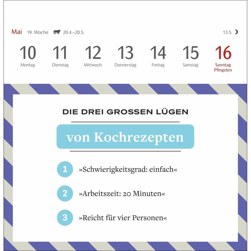 Die drei großen Lügen Premium-Postkartenkalender-845