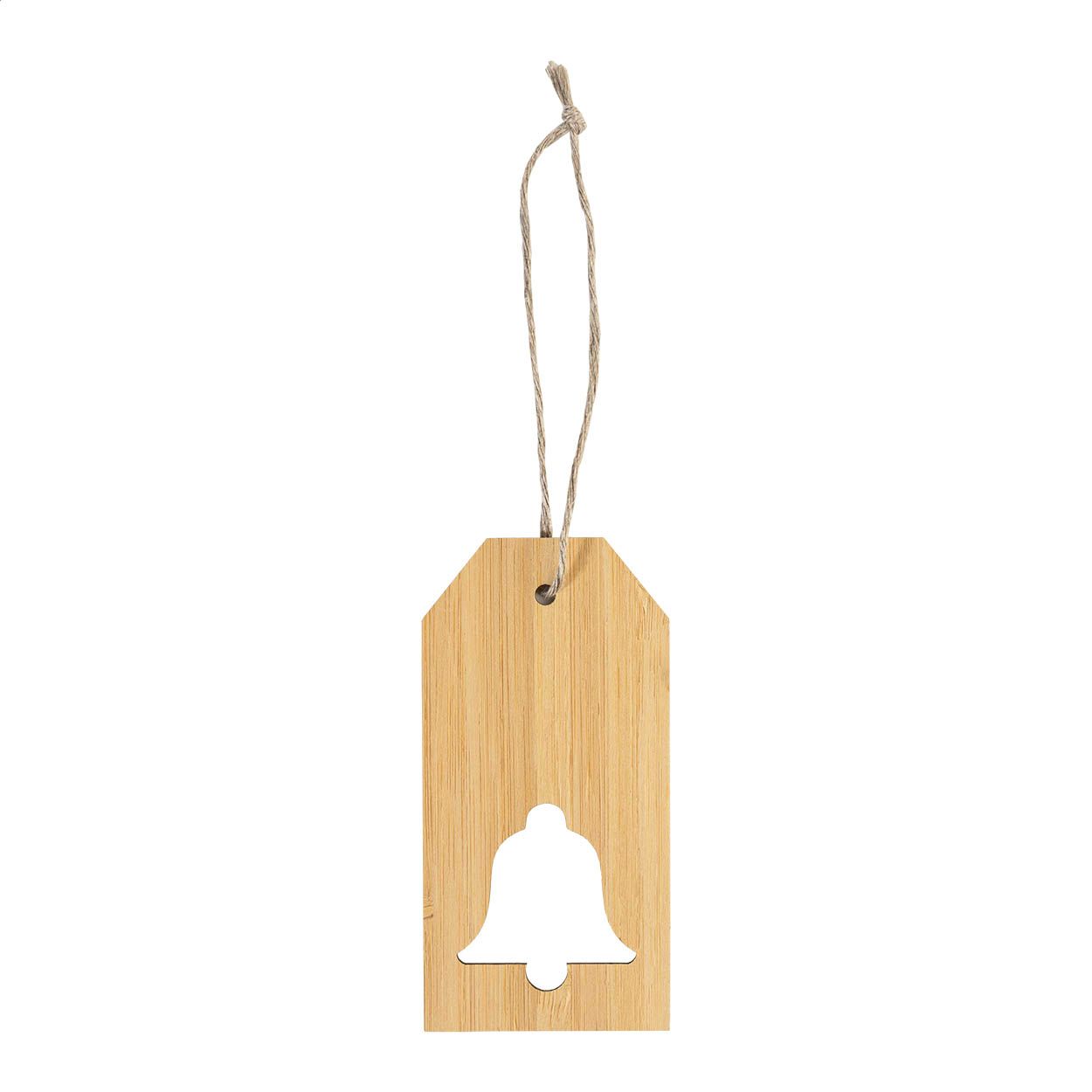 BamTag Geschenkanhänger, Glocke - natur-359