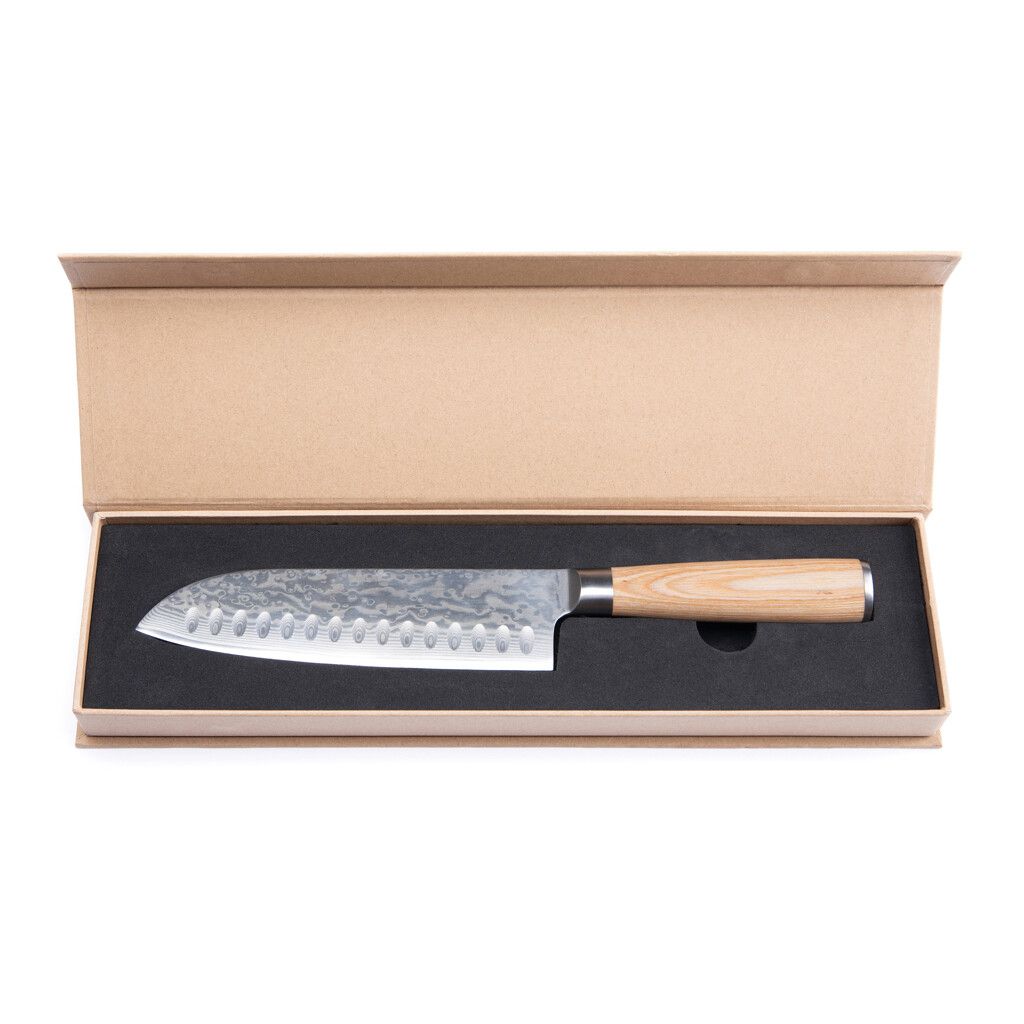 VINGA Hattasan Damascus Santoku Messer - stahl-192