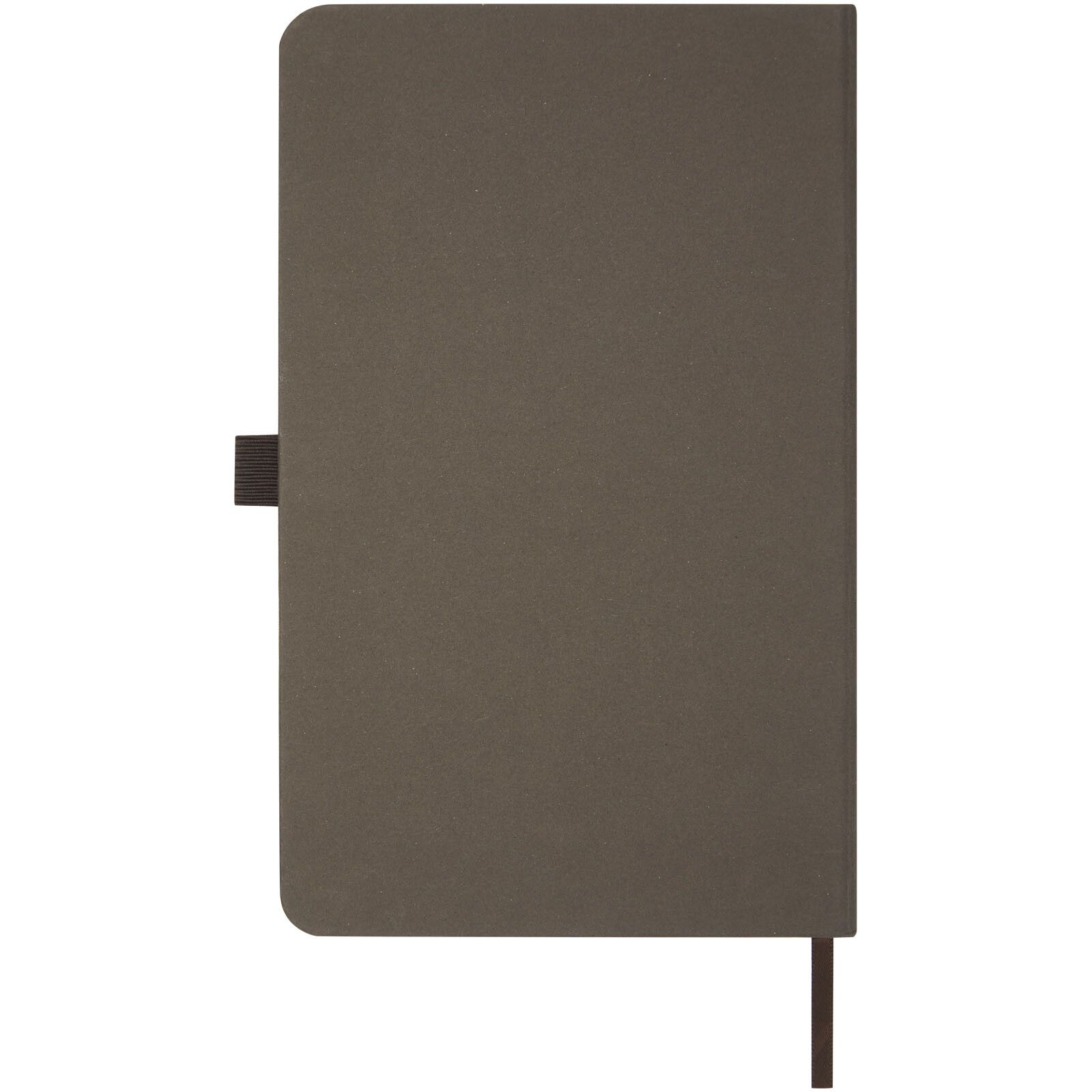 Fabianna Hardcover Notizbuch aus Crush-Papier - kaffeebraun-493
