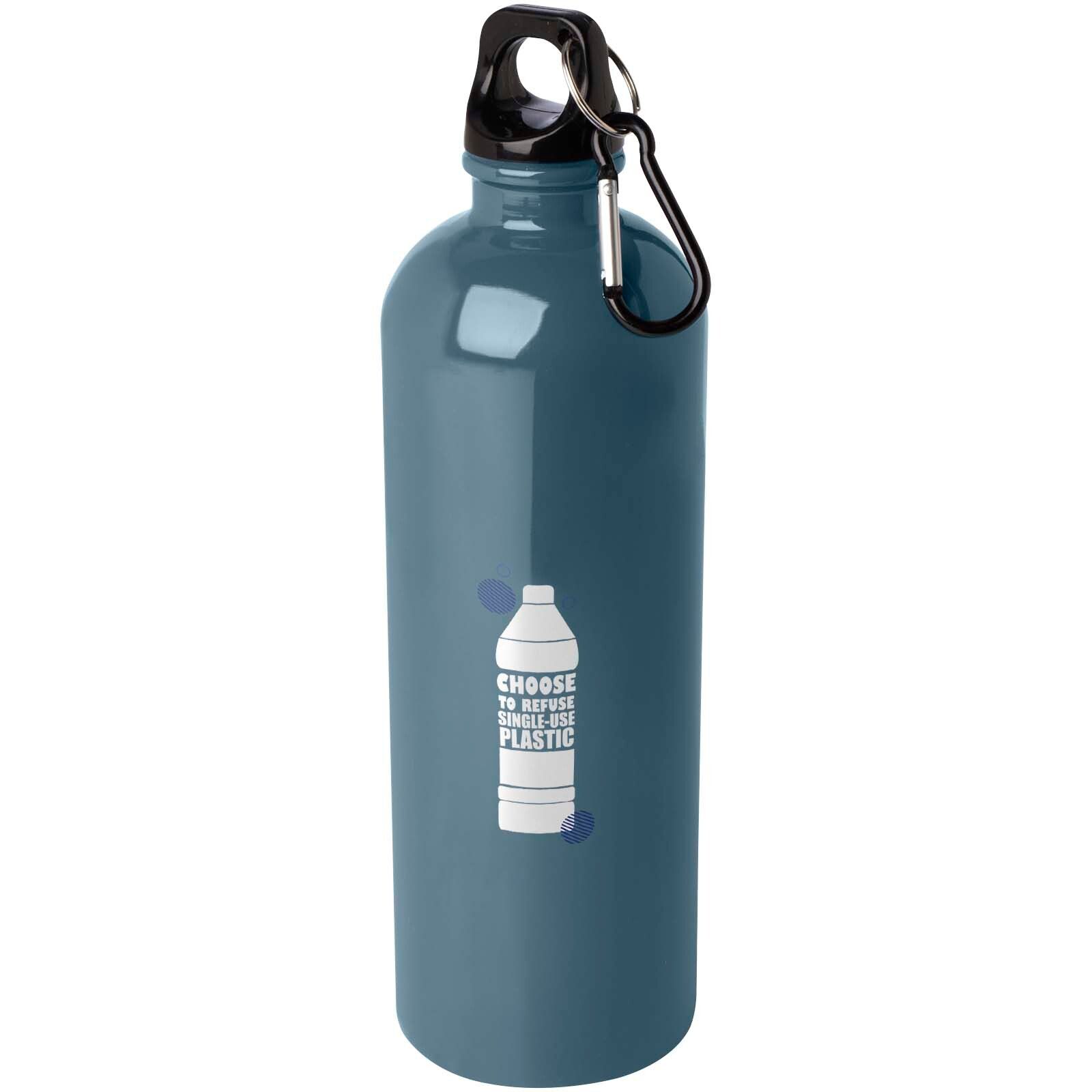 Oregon 750 ml RCS-zertifizierte, einwandige Trinkflasche aus Edelstahl mit Karabinerhaken - hale blau-938