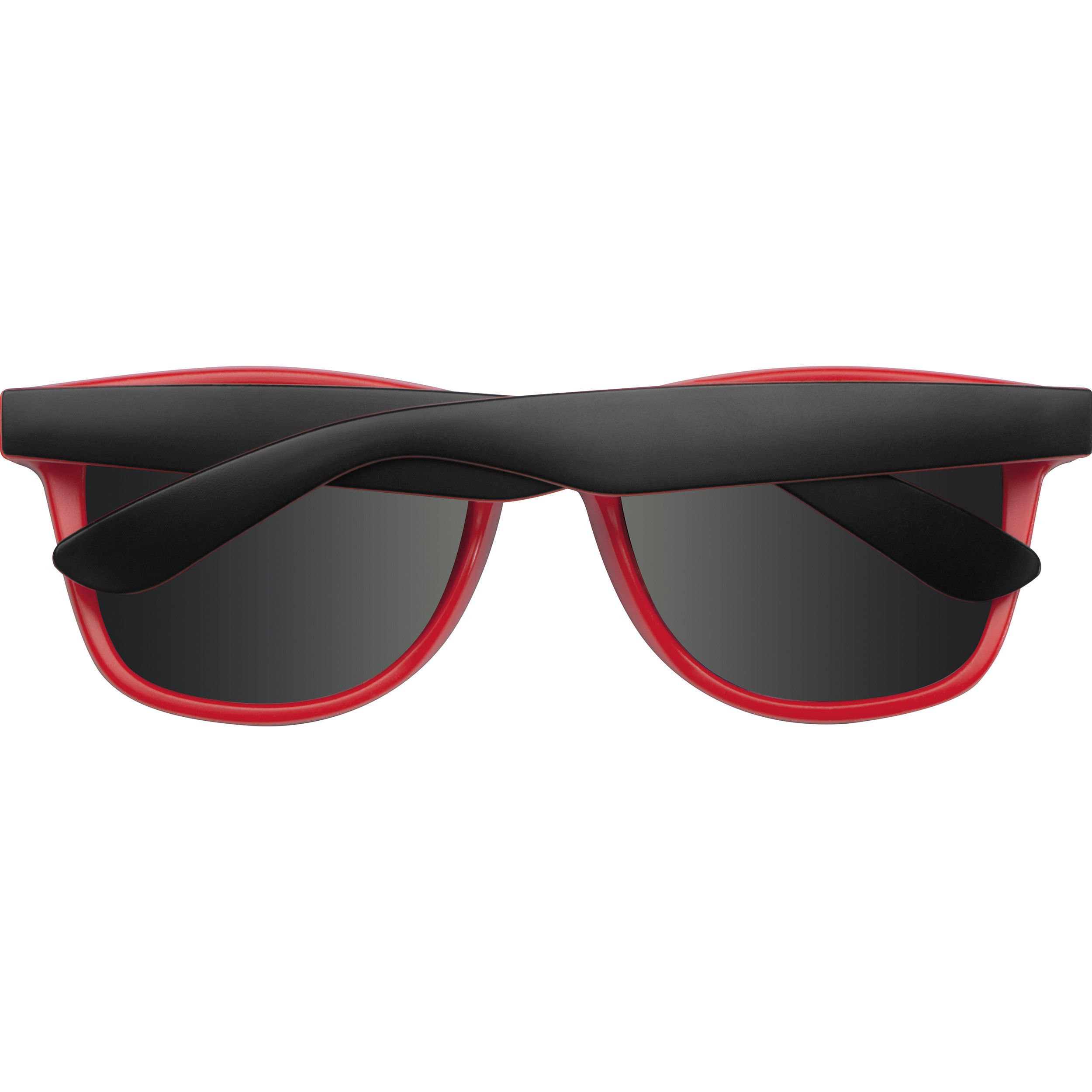Sonnenbrille aus Kunststoff mit verspiegelten Gläsern, UV 400 Schutz - rot-668