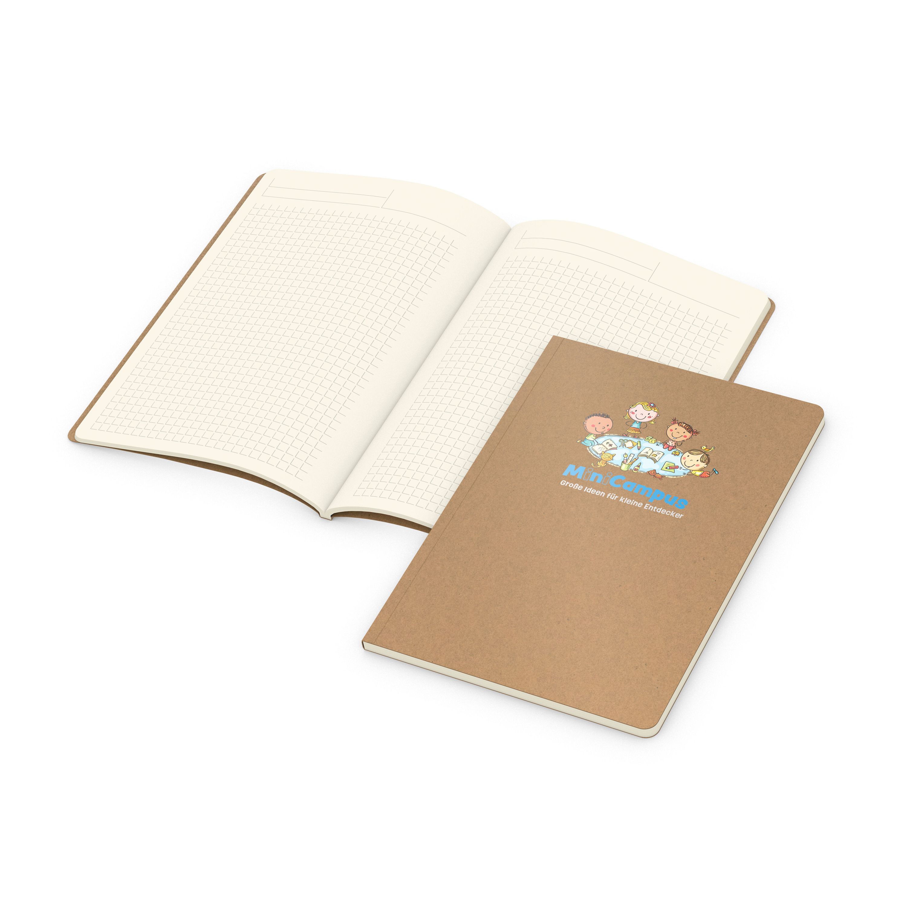 Notizbuch Copy-Book, A5, Winkelkaro, braun-112