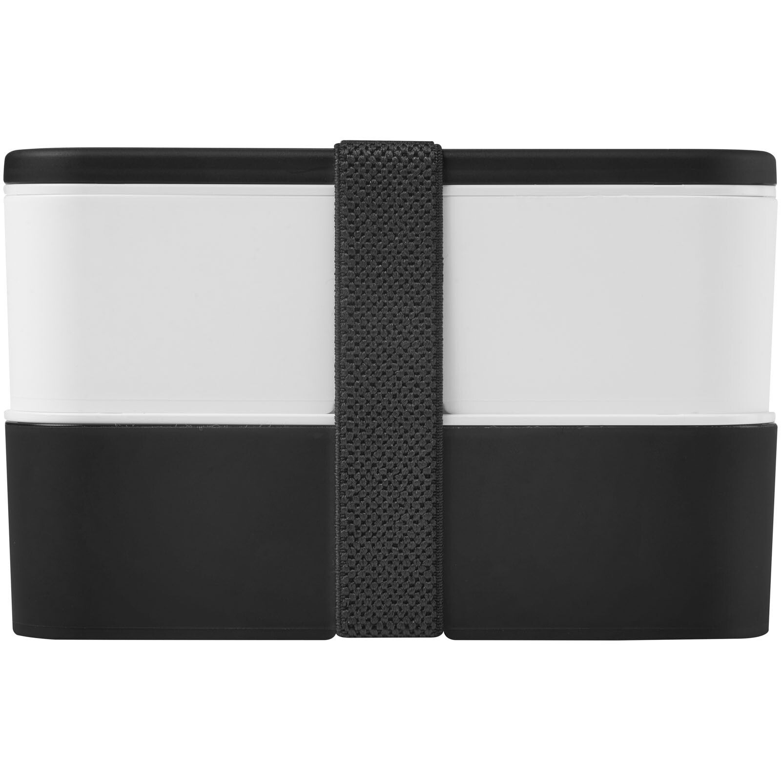 MIYO 700+700 ml Doppel-Lunchbox - schwarz -  weiss -  schwarz-644