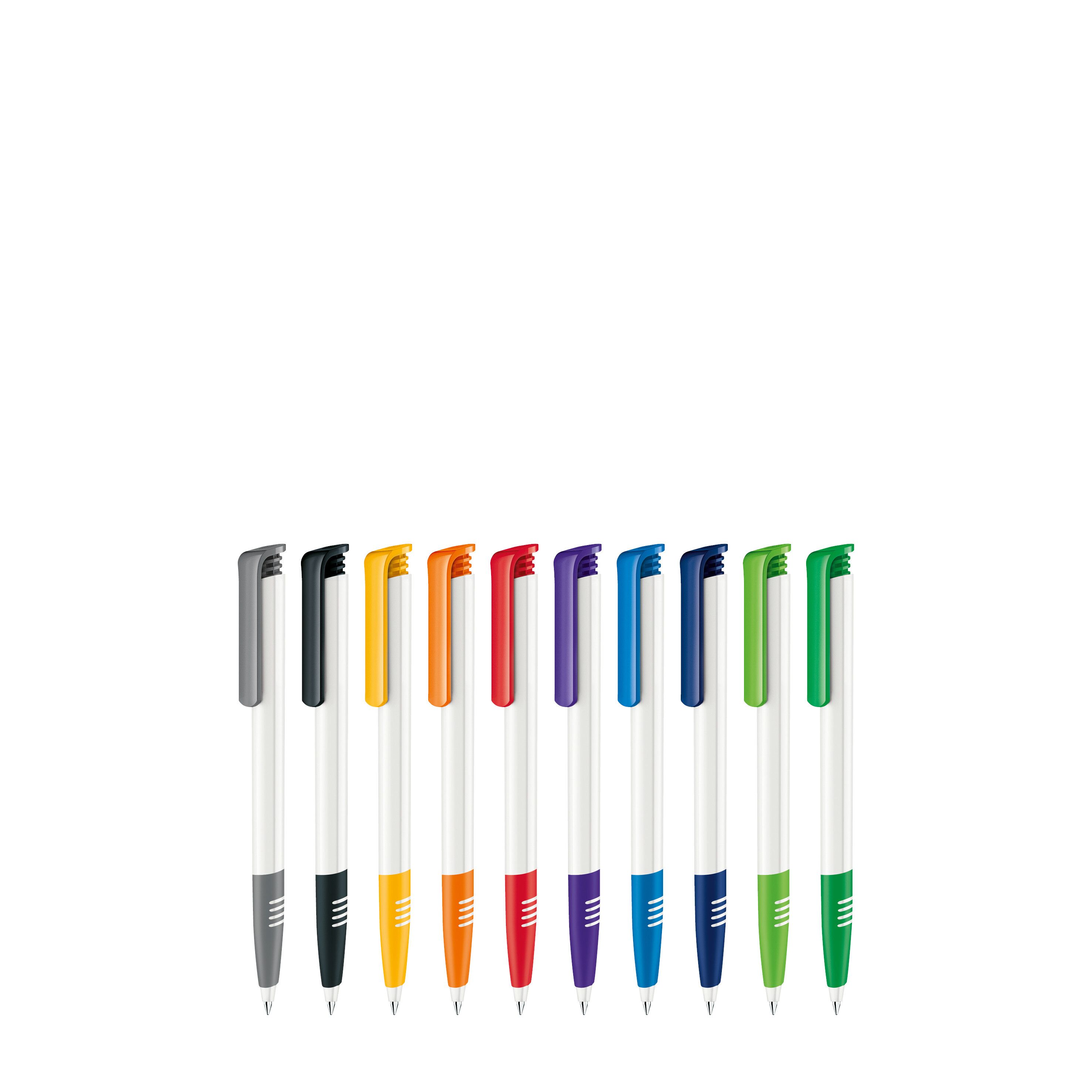 Super Hit Polished Basic SG Druckkugelschreiber - weiß - hellgrün-982