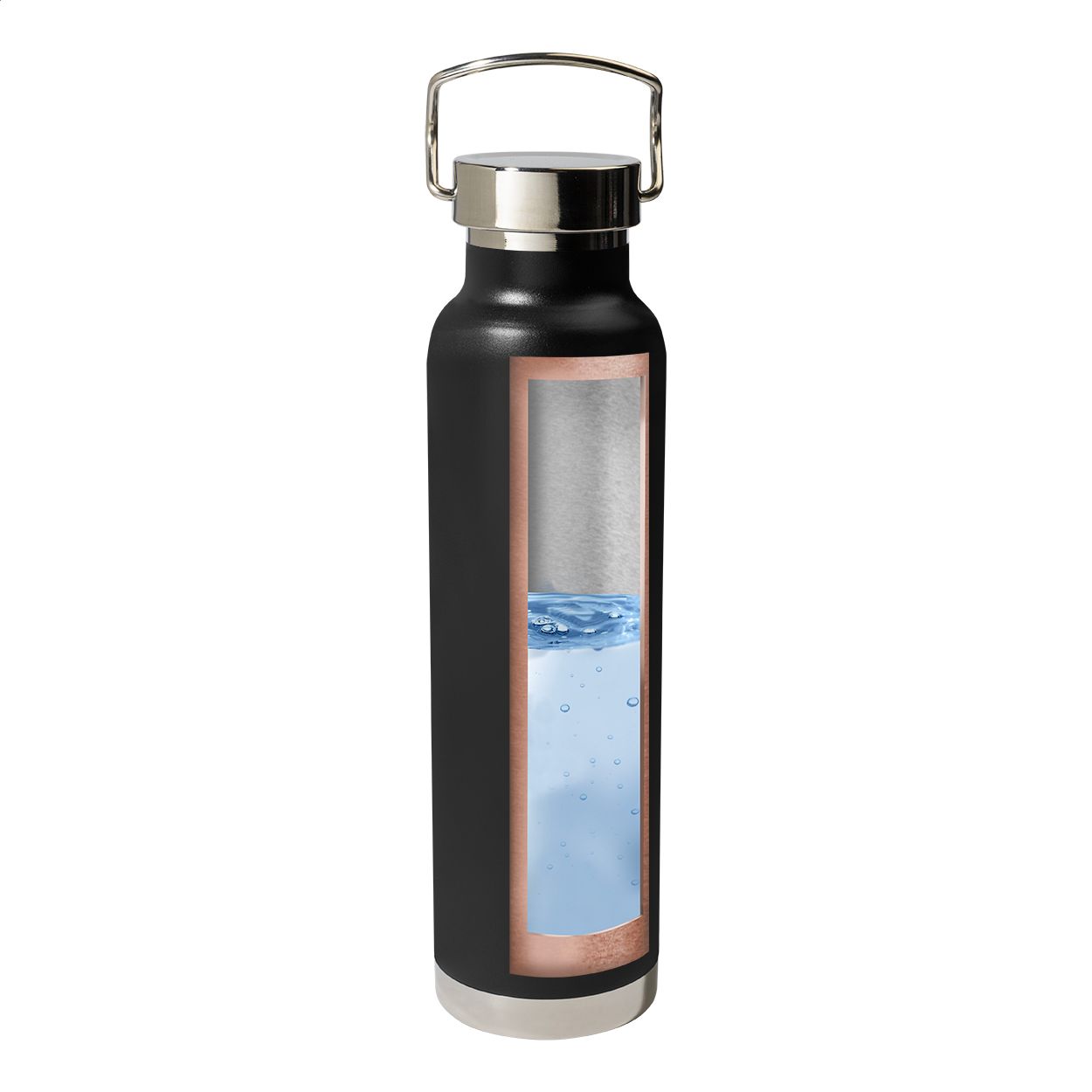 Cuppar Kupferisolierte Thermoflasche, 650 ml - schwarz-143