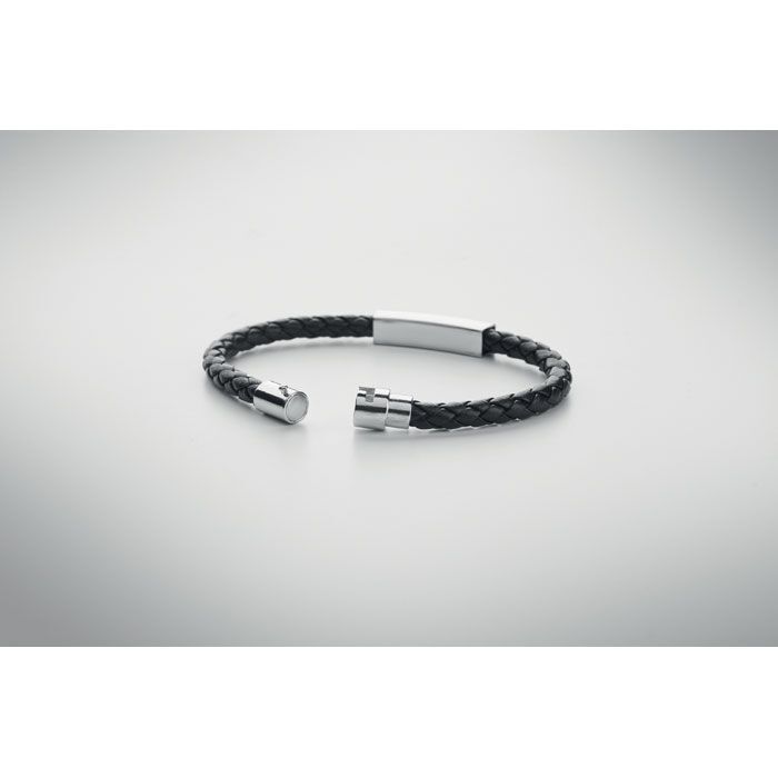 Geflochtenes Armband 18 cm FAULETI - schwarz-940
