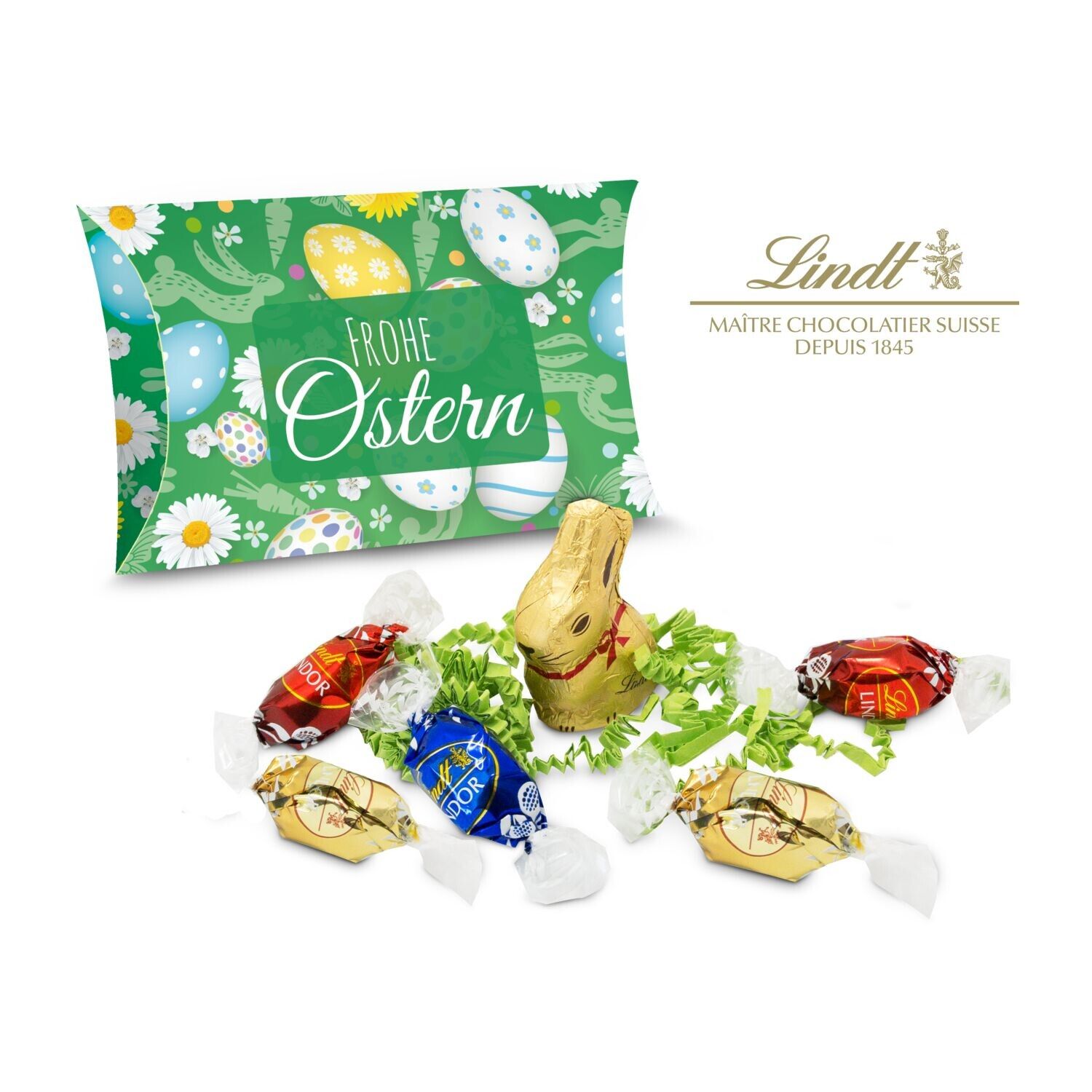 Lindt Ostertasche inkl. Lindt-Goldhase - auch in individueller Kissenverpackung-967