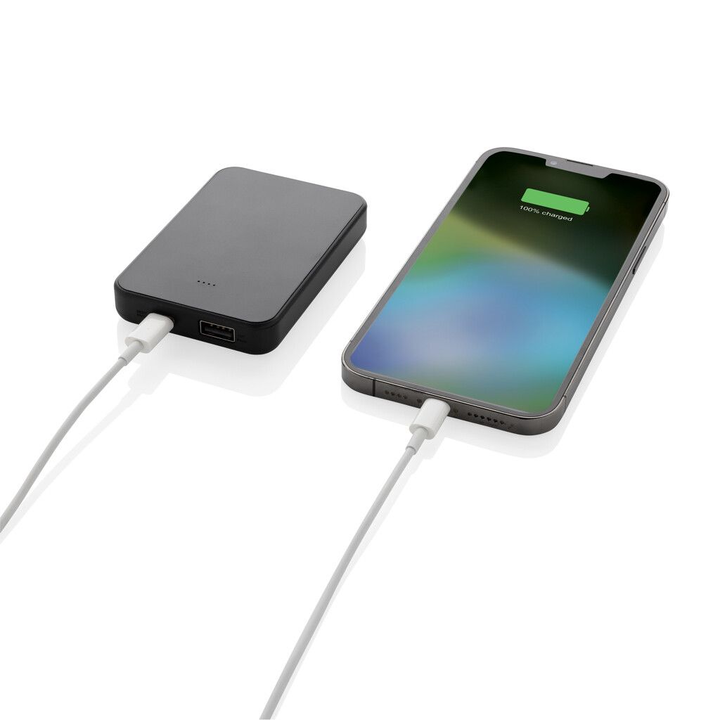 Boostcore 5.000mAh Powerbank aus RCS rec. Kunststoff - schwarz-613