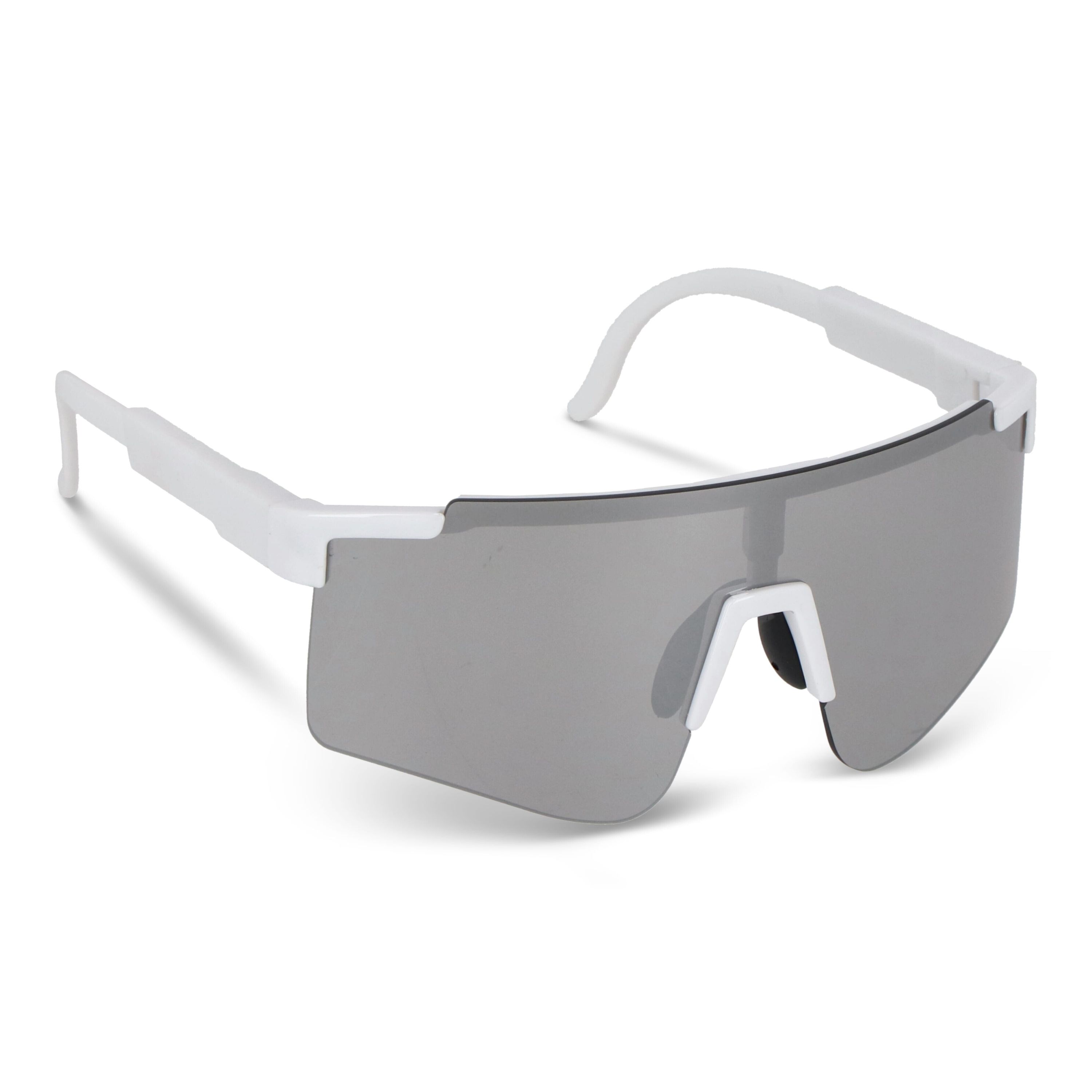 Tom R-PC Sport-Sonnenbrille mit verspiegelten Gläsern UV400 - weiss-918