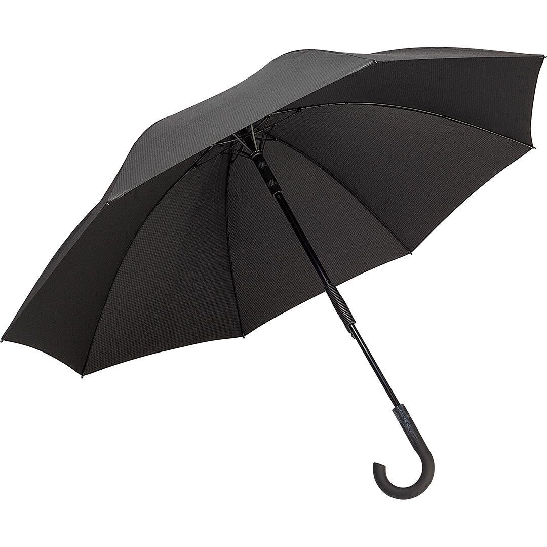 AC-Gästeschirm FARE® Carbon Style mit waterSAVE® Bezug Ø125 cm - schwarz-63
