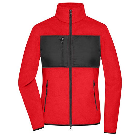 Ladies´ Fleece Jacket - red - black-191