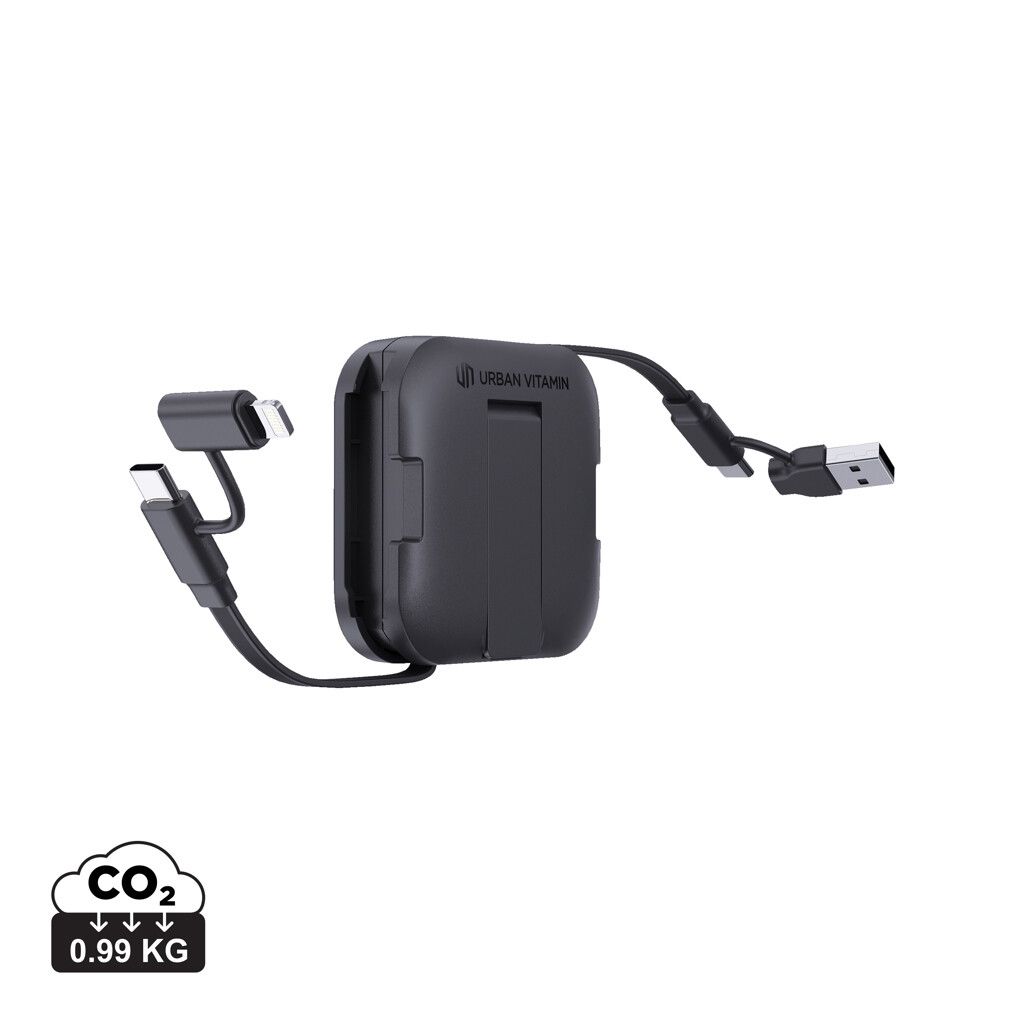 Urban Vitamin San Jose 100W-Halter mit einziehbarem Kabel - schwarz-673