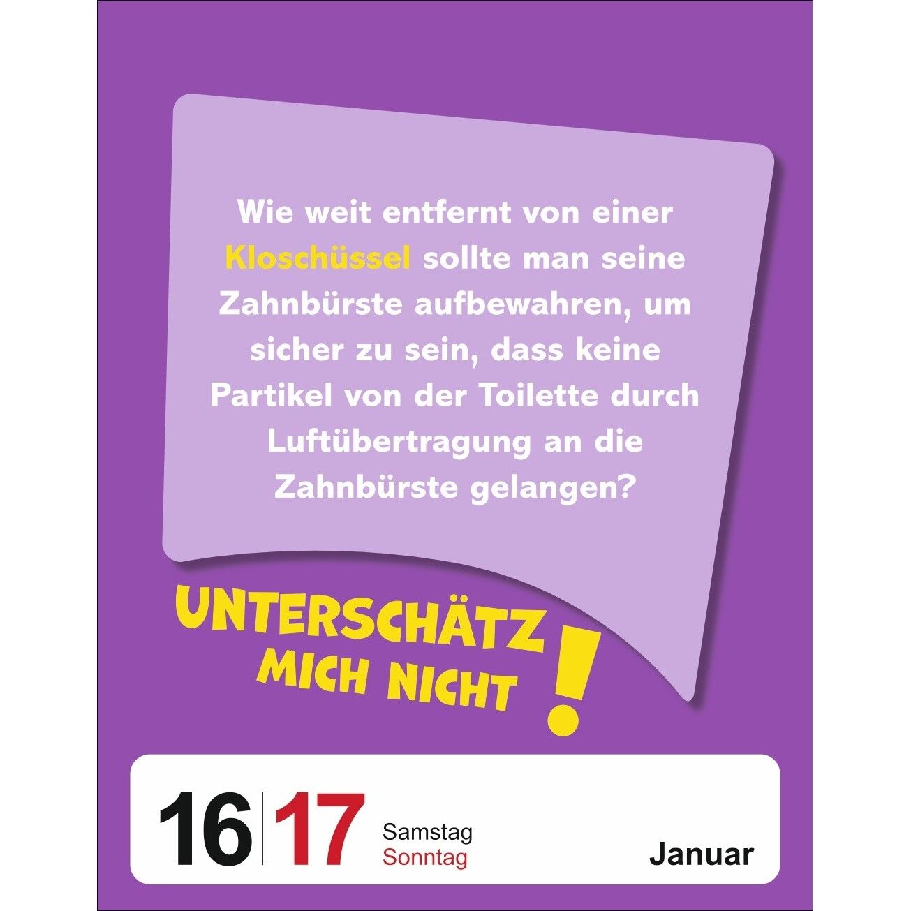 Was schätzt du denn? Tagesabreißkalender-724
