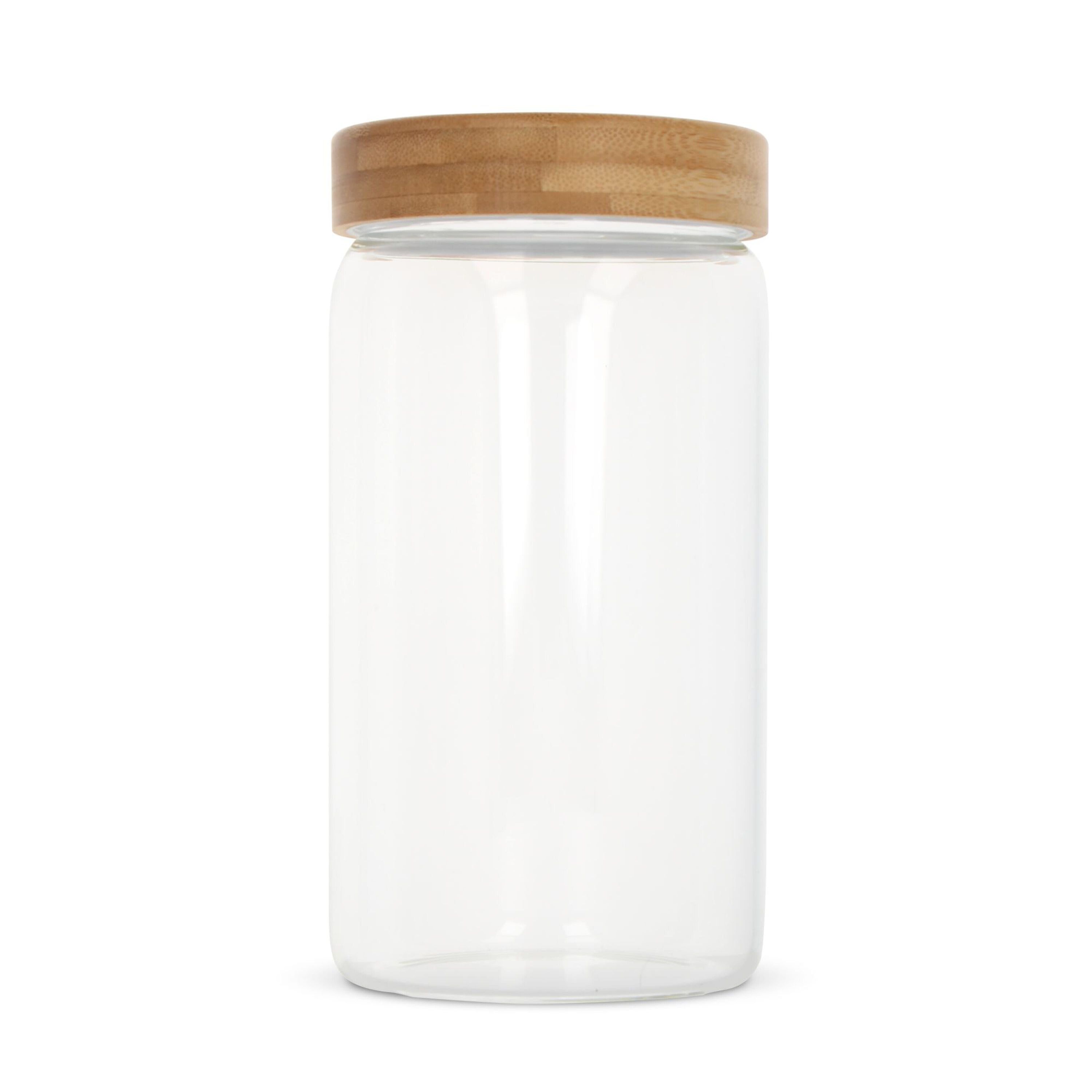 Kanister Glas & Bambus 1200ml - transparent-148