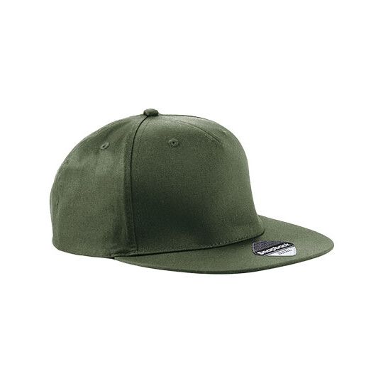 5 Panel Snapback Rapper Cap - olive green-789