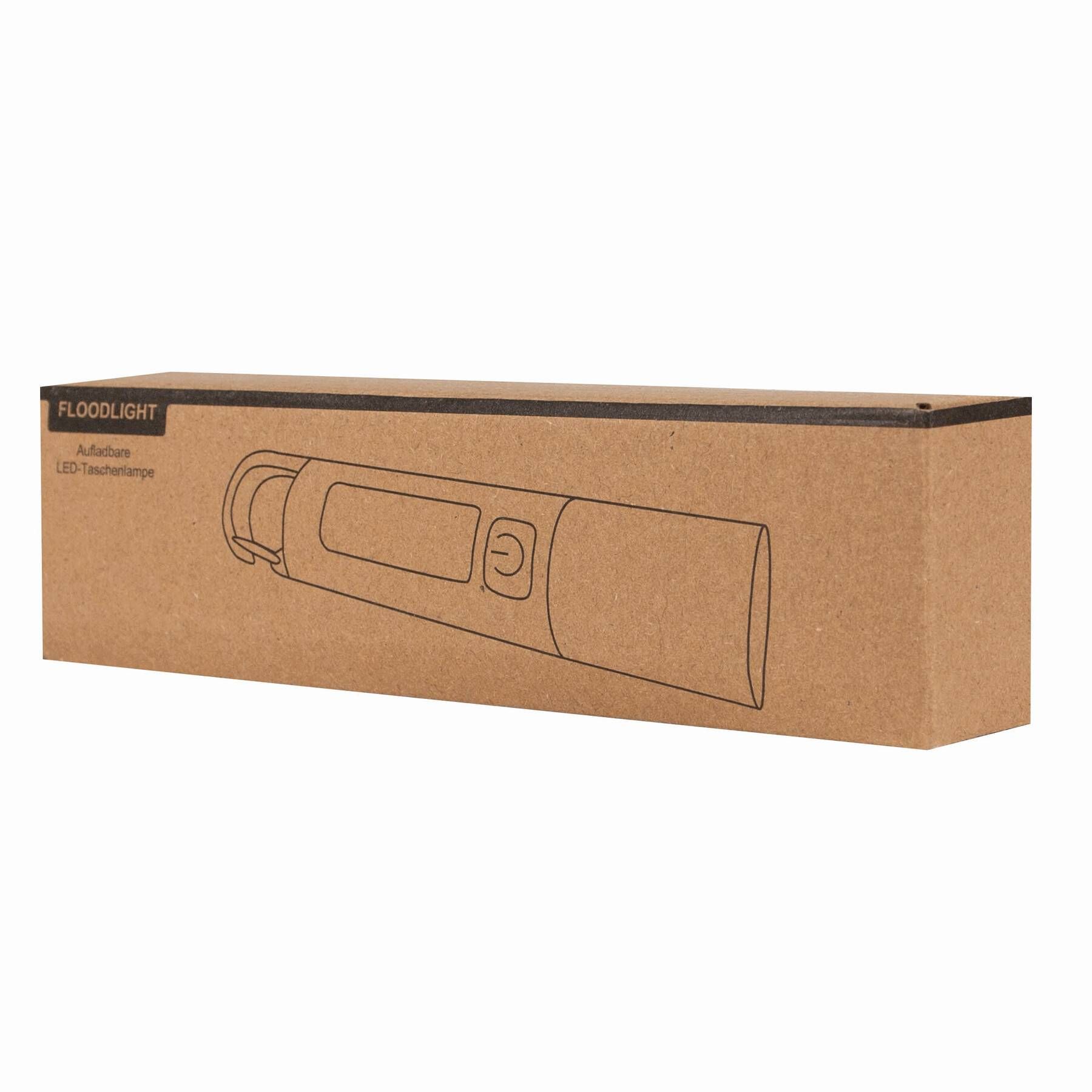 Aufladbare LED-Taschenlampe FLOODLIGHT - silber - weiß-76