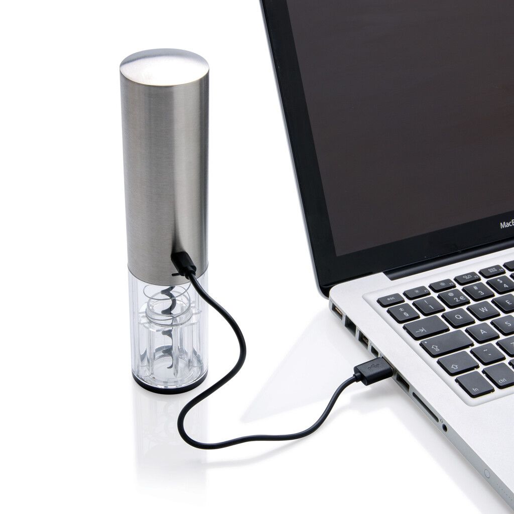 Elektronischer Weinöffner - USB aufladbar - grau-888