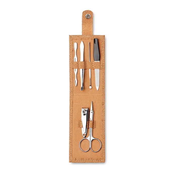 6teiliges Maniküre-Set NAILKIT CORK - beige-735