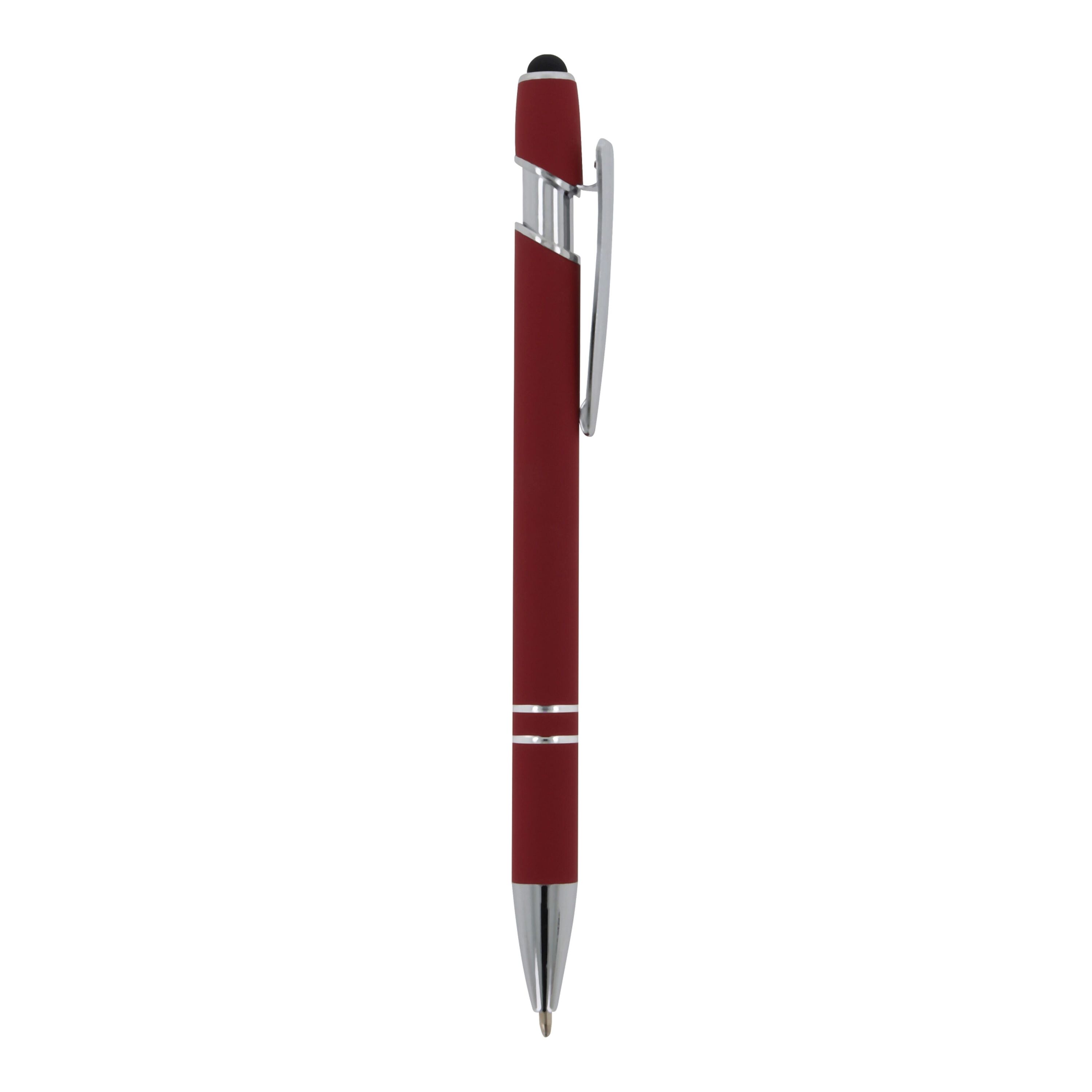 Kugelschreiber Paris Metall Soft Touch - dunkelrot-522