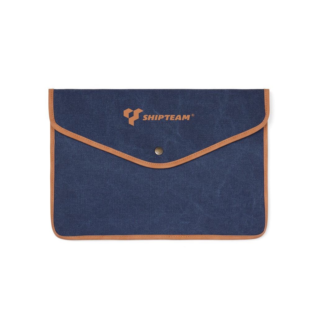 VINGA Bosler 14" Laptop-Tasche aus GRS recyceltem Canvas - navy blau-633