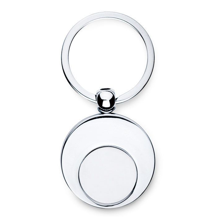 Schlüsselring mit Münzhalter EURING - silber glänzend-511