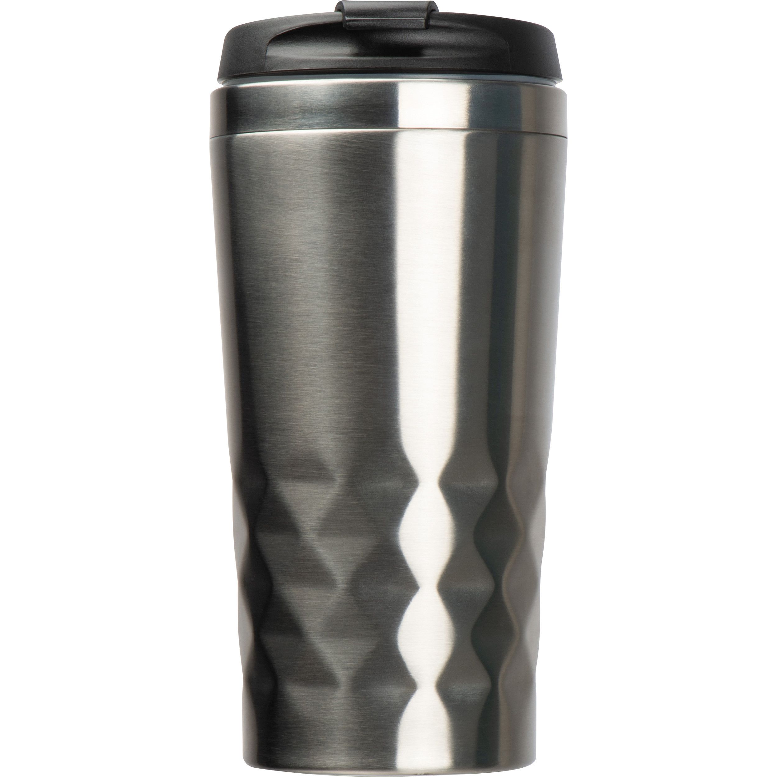 Trinkbecher mit Muster, 400ml - silbergrau-148