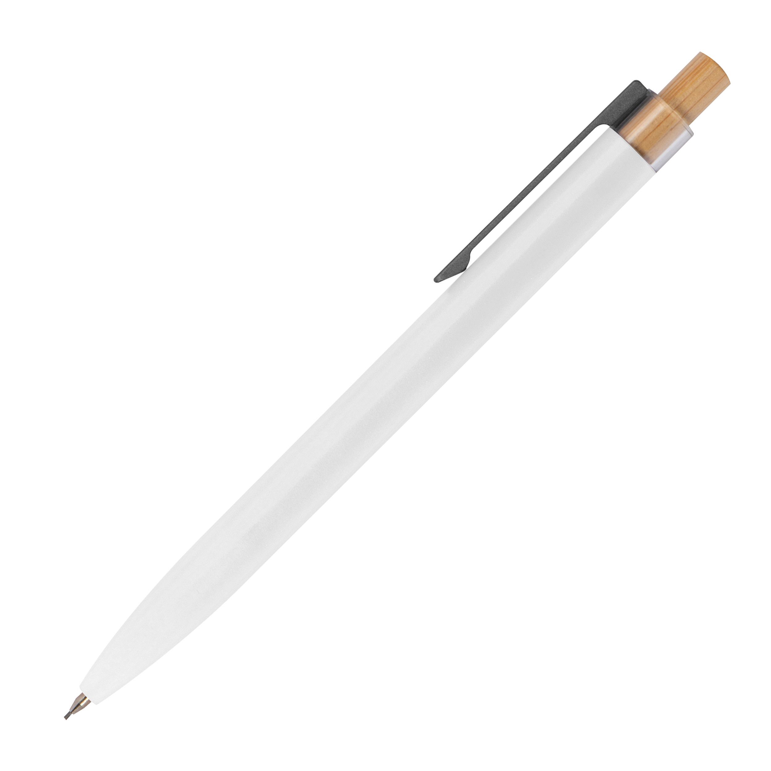 Schreibset mit Kugelschreiber und Druckbleistift aus recyceltem Aluminium  - weiß-141