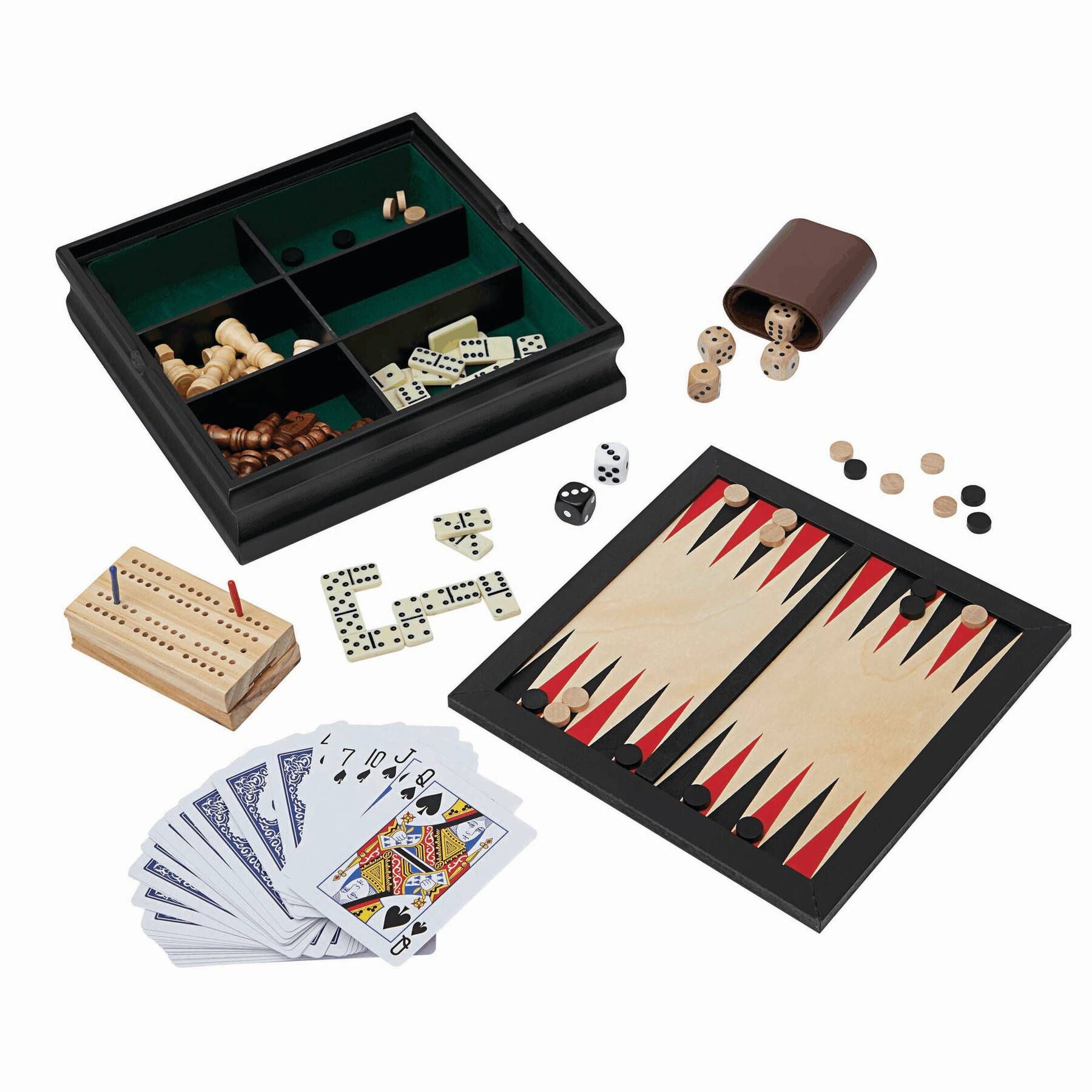 Spielesammlung FAMILY-FUN - braun-355