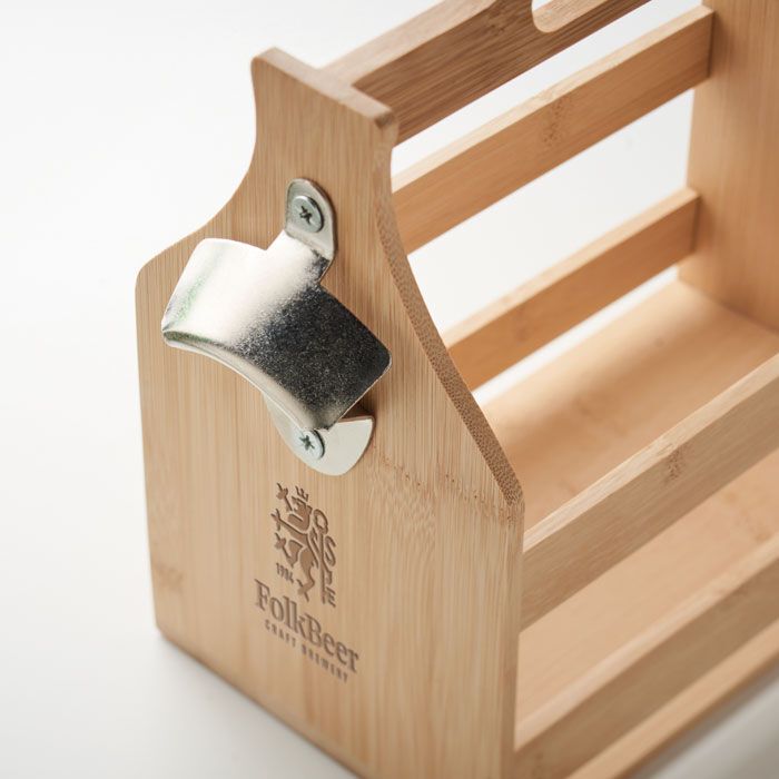 6 Bierkästen aus Bambus CABAS - holz-833